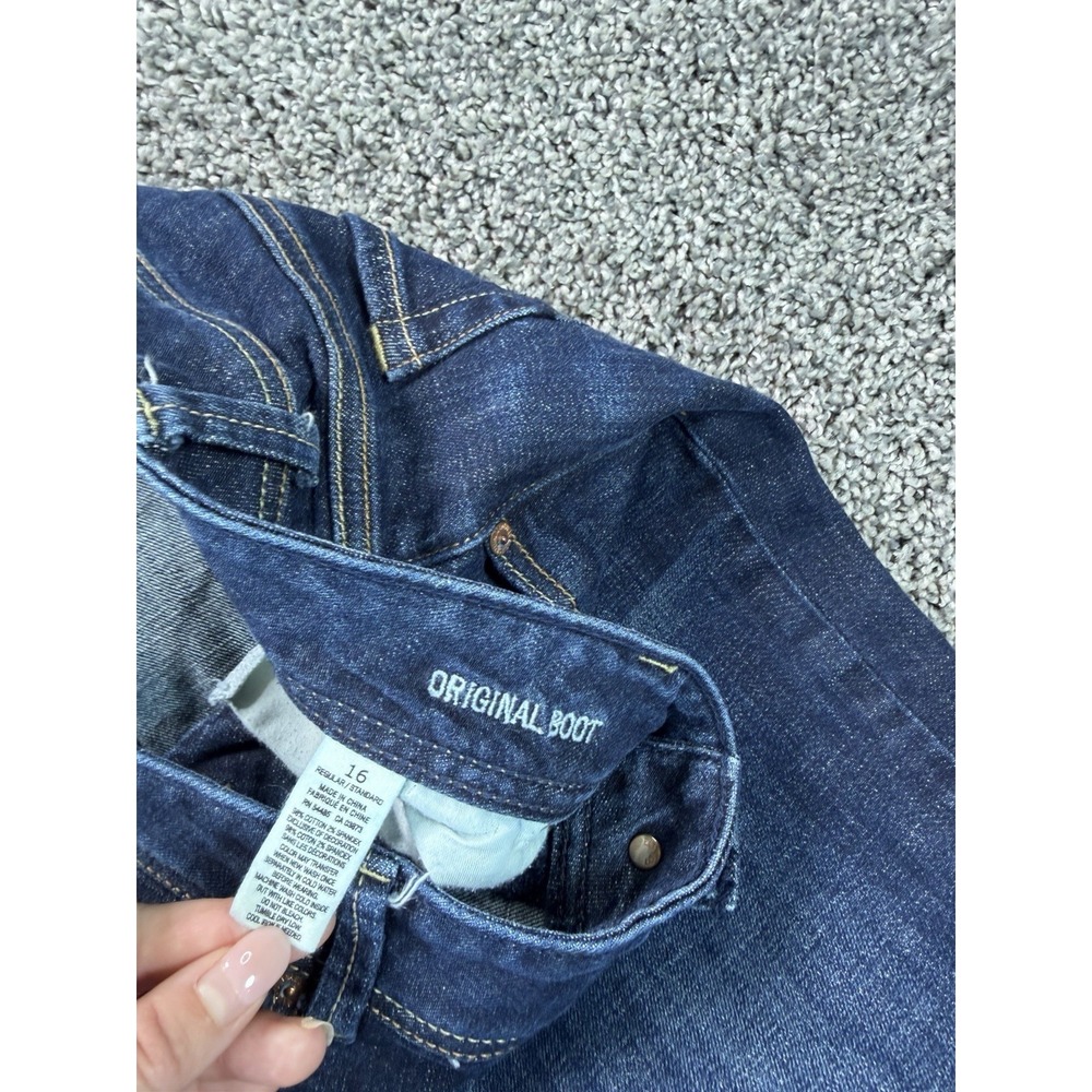 Vintage Y2K American Eagle Original Bootcut Jeans Women's Size 16 Blue - Picture 5 of 11